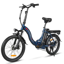 Charger l&#39;image dans la galerie, Vélo électrique pliable SAMEBIKE CY20, roue à rayons 20 x 2,35 pouces, moteur 350 W, batterie 36 V 12 Ah, vitesse maximale 32 km/h, autonomie maximale 80 km, double suspension, freins à disque mécaniques, Shimano 7 vitesses, écran LCD