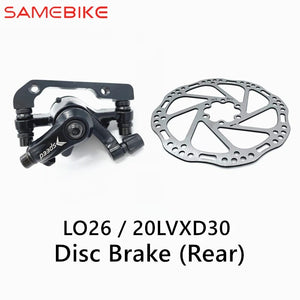 Original Front and Rear Disc Brake Parts for SAMEBIKE, Disc Brake Replacement, Electric Bike, E-Bike, 20LVXD30 and (V2), LO26