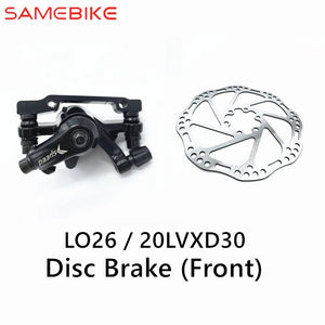 Original Front and Rear Disc Brake Parts for SAMEBIKE, Disc Brake Replacement, Electric Bike, E-Bike, 20LVXD30 and (V2), LO26