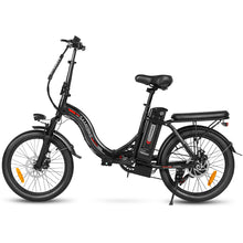 Charger l&#39;image dans la galerie, Vélo électrique pliable SAMEBIKE CY20, roue à rayons 20 x 2,35 pouces, moteur 350 W, batterie 36 V 12 Ah, vitesse maximale 32 km/h, autonomie maximale 80 km, double suspension, freins à disque mécaniques, Shimano 7 vitesses, écran LCD