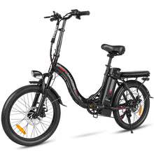 Charger l&#39;image dans la galerie, Vélo électrique pliable SAMEBIKE CY20, roue à rayons 20 x 2,35 pouces, moteur 350 W, batterie 36 V 12 Ah, vitesse maximale 32 km/h, autonomie maximale 80 km, double suspension, freins à disque mécaniques, Shimano 7 vitesses, écran LCD