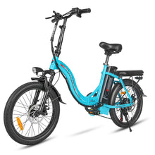 Charger l&#39;image dans la galerie, Vélo électrique pliable SAMEBIKE CY20, roue à rayons 20 x 2,35 pouces, moteur 350 W, batterie 36 V 12 Ah, vitesse maximale 32 km/h, autonomie maximale 80 km, double suspension, freins à disque mécaniques, Shimano 7 vitesses, écran LCD