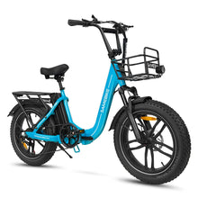 Laden Sie das Bild in den Galerie-Viewer, SAMEBIKE C05 Pro Elektrofahrrad, 500 W Motor, 36 V 13 Ah Akku, 20 x 4 Zoll Reifen, Höchstgeschwindigkeit 35 km/h, maximale Reichweite 70 km, mechanische Scheibenbremsen, Shimano 7 Gänge