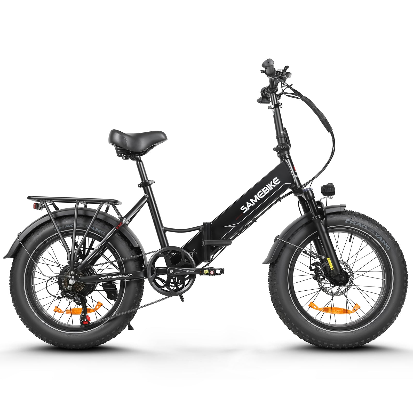SAMEBIKE LOTDM200-II Folding Electric Bike, 750W Motor, 48V 13Ah Removable Battery, 20 x 4.0 Inch Fat Tire, 40km/h Max Speed, 80km Range, Dual Suspension System, Mechanical Disc Brakes