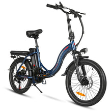 Charger l&#39;image dans la galerie, Vélo électrique pliable SAMEBIKE CY20, roue à rayons 20 x 2,35 pouces, moteur 350 W, batterie 36 V 12 Ah, vitesse maximale 32 km/h, autonomie maximale 80 km, double suspension, freins à disque mécaniques, Shimano 7 vitesses, écran LCD
