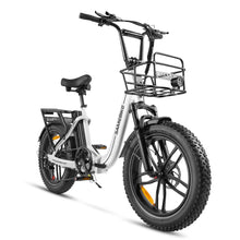 Laden Sie das Bild in den Galerie-Viewer, SAMEBIKE C05 Pro Elektrofahrrad, 500 W Motor, 36 V 13 Ah Akku, 20 x 4 Zoll Reifen, Höchstgeschwindigkeit 35 km/h, maximale Reichweite 70 km, mechanische Scheibenbremsen, Shimano 7 Gänge