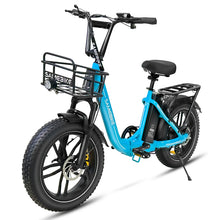 Laden Sie das Bild in den Galerie-Viewer, SAMEBIKE C05 Pro Elektrofahrrad, 500 W Motor, 36 V 13 Ah Akku, 20 x 4 Zoll Reifen, Höchstgeschwindigkeit 35 km/h, maximale Reichweite 70 km, mechanische Scheibenbremsen, Shimano 7 Gänge