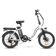 Charger l&#39;image dans la galerie, Vélo électrique pliable SAMEBIKE CY20, roue à rayons 20 x 2,35 pouces, moteur 350 W, batterie 36 V 12 Ah, vitesse maximale 32 km/h, autonomie maximale 80 km, double suspension, freins à disque mécaniques, Shimano 7 vitesses, écran LCD