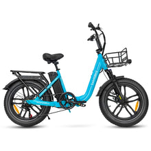 Laden Sie das Bild in den Galerie-Viewer, SAMEBIKE C05 Pro Elektrofahrrad, 500 W Motor, 36 V 13 Ah Akku, 20 x 4 Zoll Reifen, Höchstgeschwindigkeit 35 km/h, maximale Reichweite 70 km, mechanische Scheibenbremsen, Shimano 7 Gänge