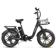 Laden Sie das Bild in den Galerie-Viewer, SAMEBIKE C05 Pro Elektrofahrrad, 500 W Motor, 36 V 13 Ah Akku, 20 x 4 Zoll Reifen, Höchstgeschwindigkeit 35 km/h, maximale Reichweite 70 km, mechanische Scheibenbremsen, Shimano 7 Gänge