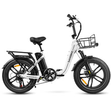 Laden Sie das Bild in den Galerie-Viewer, SAMEBIKE C05 Pro Elektrofahrrad, 500 W Motor, 36 V 13 Ah Akku, 20 x 4 Zoll Reifen, Höchstgeschwindigkeit 35 km/h, maximale Reichweite 70 km, mechanische Scheibenbremsen, Shimano 7 Gänge