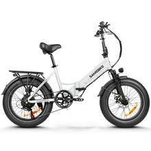 Load image into Gallery viewer, SAMEBIKE LOTDM200-II Folding Electric Bike, 750W Motor, 48V 13Ah Removable Battery, 20 x 4.0 Inch Fat Tire, 40km/h Max Speed, 80km Range, Dual Suspension System, Mechanical Disc Brakes
