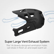 Charger l'image dans la galerie, Casque intégral respirant, ultra léger, équipement unisexe, trottinette, VTT, descente, tout-terrain, Taille M-L, 54-61cm