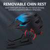 Casque intégral respirant, ultra léger, équipement unisexe, trottinette, VTT, descente, tout-terrain, Taille M-L, 54-61cm