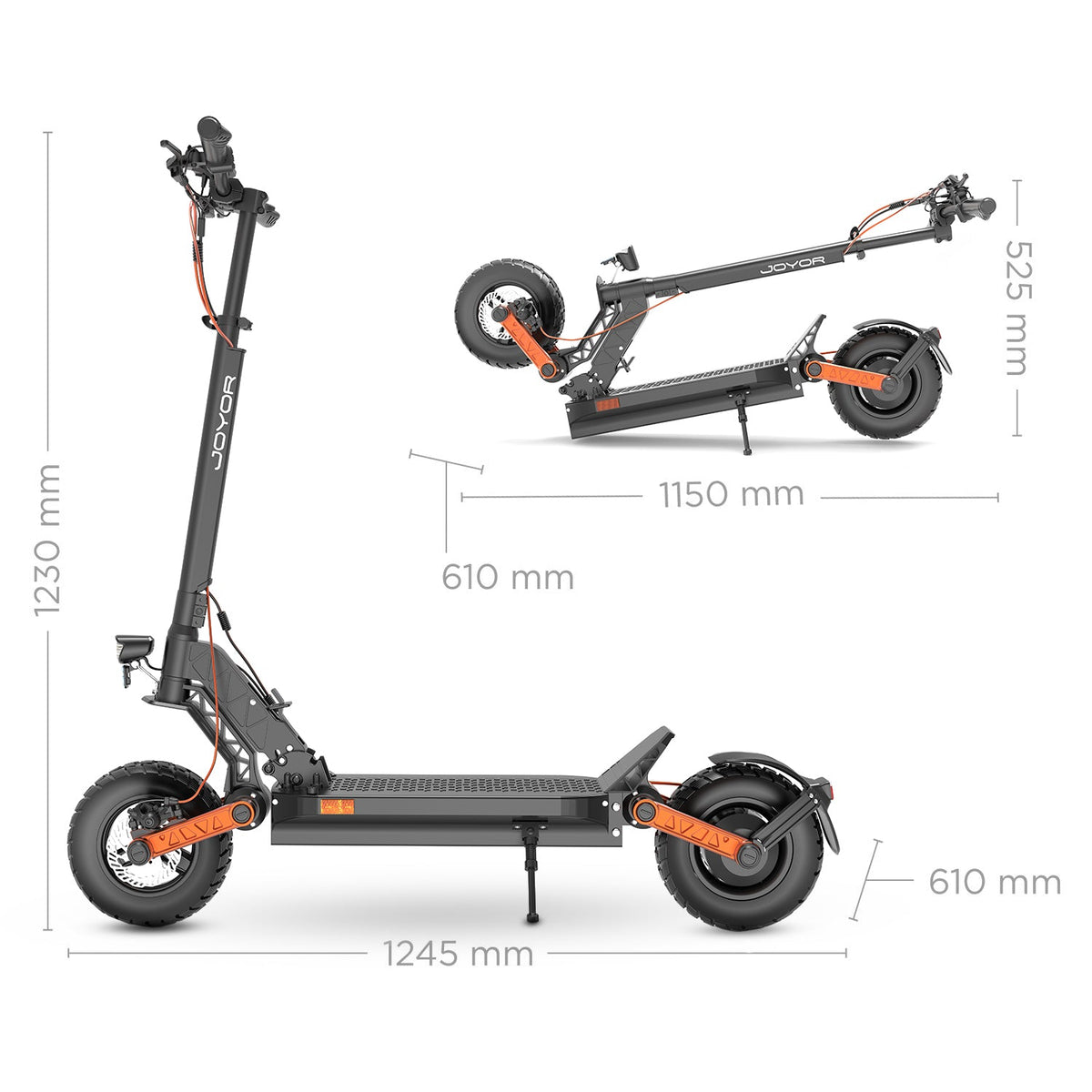 Joyor S5-PRO ABE – Trottinette électrique • 500 W · 90 km d’autonomie annoncée – photo 4