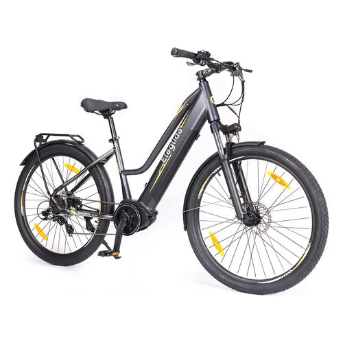 Eleglide C1 ST 27.5 inch Touring Bike with Ananda 250W Mid-Drive Motor, 14.5Ah Battery, 150km Max Range, Hydraulic Suspension & Shimano 7-Speed ​​Hydraulic Disc Brakes - Black