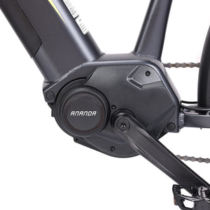 Eleglide C1 ST 27.5 inch Touring Bike with Ananda 250W Mid-Drive Motor, 14.5Ah Battery, 150km Max Range, Hydraulic Suspension &amp; Shimano 7-Speed ​​Hydraulic Disc Brakes - Black