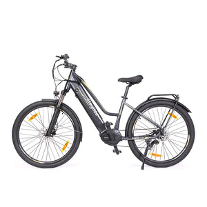 Eleglide C1 ST 27.5 inch Touring Bike with Ananda 250W Mid-Drive Motor, 14.5Ah Battery, 150km Max Range, Hydraulic Suspension &amp; Shimano 7-Speed ​​Hydraulic Disc Brakes - Black