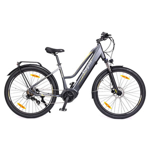 Eleglide C1 ST 27.5 inch Touring Bike with Ananda 250W Mid-Drive Motor, 14.5Ah Battery, 150km Max Range, Hydraulic Suspension &amp; Shimano 7-Speed ​​Hydraulic Disc Brakes - Black