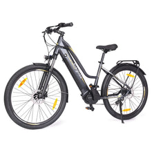 Load image into Gallery viewer, Eleglide C1 ST 27.5 inch Touring Bike with Ananda 250W Mid-Drive Motor, 14.5Ah Battery, 150km Max Range, Hydraulic Suspension &amp; Shimano 7-Speed ​​Hydraulic Disc Brakes - Black