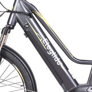 Eleglide C1 ST 27.5 inch Touring Bike with Ananda 250W Mid-Drive Motor, 14.5Ah Battery, 150km Max Range, Hydraulic Suspension &amp; Shimano 7-Speed ​​Hydraulic Disc Brakes - Black