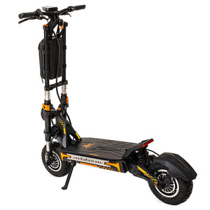 KuKirin G4 Max, 2*1600W Brushless Motor, 12 Inch Tires, 60V 35.2Ah Removable Battery, 95km Max Range, 86km/h Max Speed, Front and Rear Piston Oil Brake, IP54 Waterproof, 38 Degree Climb 8 Lights System - Black