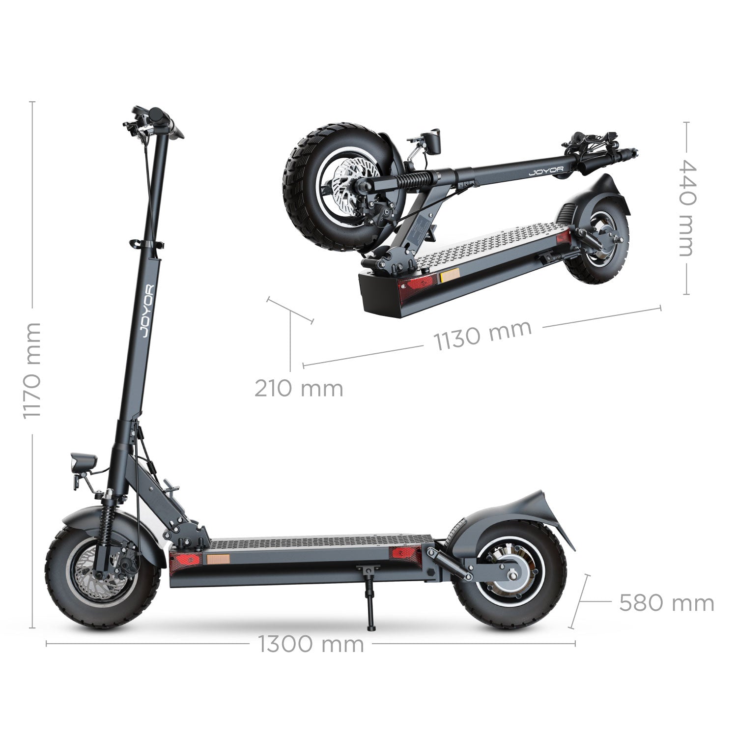 Joyor Y10 DGT – Trottinette électrique • 800 W (crête annoncée) · 100 km d’autonomie annoncée – photo 3