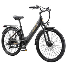 Laden Sie das Bild in den Galerie-Viewer, PURE UNICORN U2 Electric Bike, 750W Motor, 48V 12.8Ah Battery, 27.5 inch Tires, 45km/h Max Speed, 60km Range, Mechanical Disc Brakes, Front Suspension, Shimano 7-speed - Black