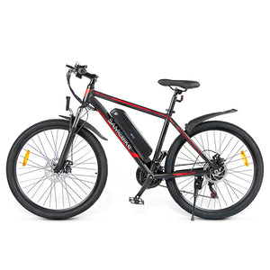 Vélo électrique SAMEBIKE SY26 26 pouces Moteur 350W Batterie 36V 10Ah Vitesse 35km/h Frein à disque avant et arrière