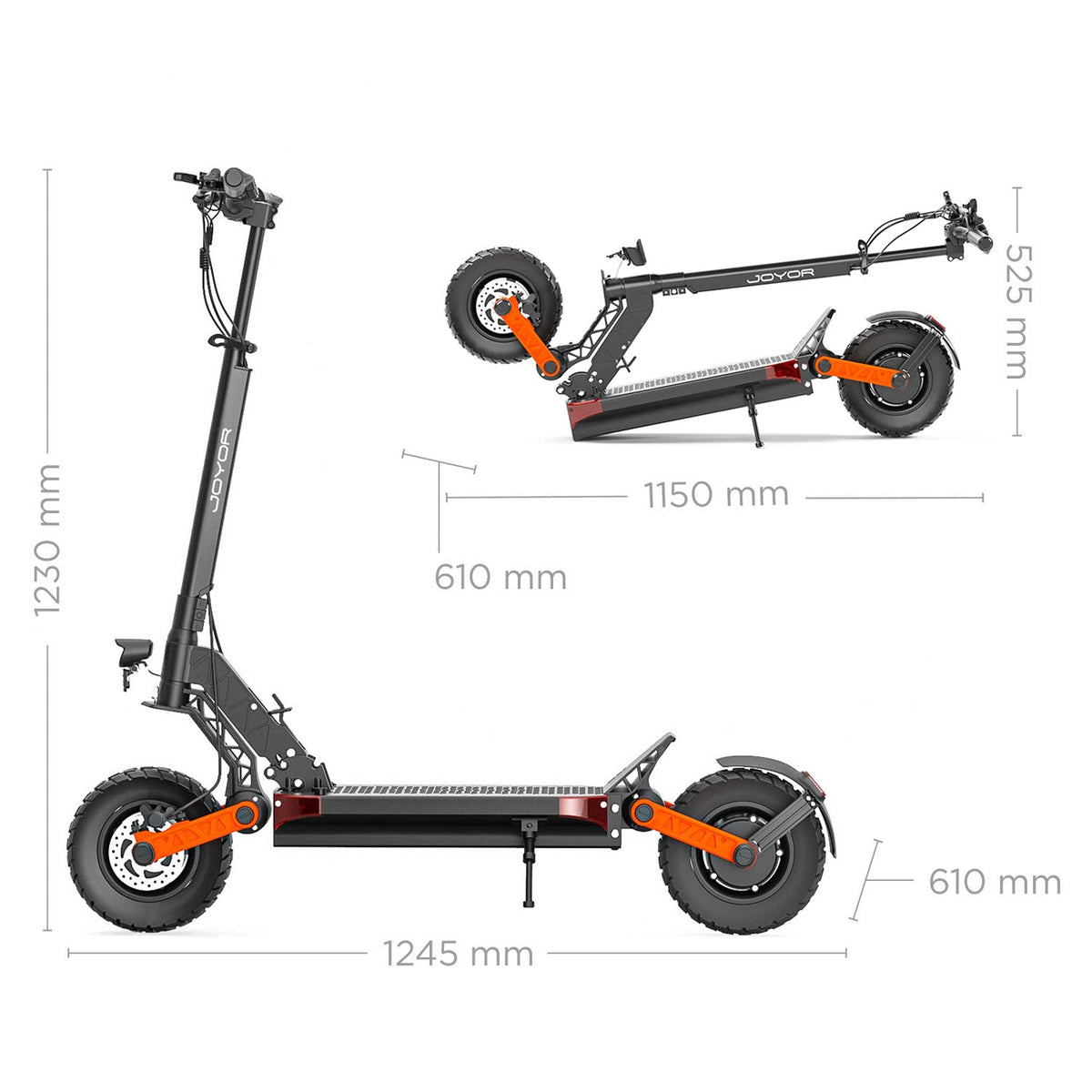 Joyor S8-S-Z – Trottinette électrique • 1200 W · 80 km d’autonomie annoncée – photo 6