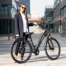 Charger l&#39;image dans la galerie, Vélo électrique Eleglide T2, moteur de 250 W, batterie 36V 13Ah, 27,5 * 2,1 pouces de pneu, vitesse maximale de 25 km / h, plage maximale de 100 km, freins à disque hydraulique, fourche de suspension avec lock-out