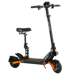Neues Modell 2024 – G2 pro! KuKirin G2 Pro Adventurers Dream faltbarer Elektroroller 9,0 x 3,0 Zoll Luftreifen 600 W bürstenloser Motor 48 V 15 Ah Batterie Maximale Geschwindigkeit 45 km/h Maximale Reichweite 55 km LED-LCD-Display mit Sitz – Schwarz 