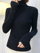 Charger l&#39;image dans la galerie, Femme - Pull à col roulé pour femme, pulls doux, automne et hiver 2024