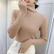Charger l&#39;image dans la galerie, Femme - Pull à col roulé pour femme, pulls doux, automne et hiver 2024