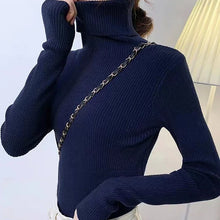 Charger l&#39;image dans la galerie, Femme - Pull à col roulé pour femme, pulls doux, automne et hiver 2024