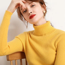 Charger l&#39;image dans la galerie, Femme - Pull à col roulé pour femme, pulls doux, automne et hiver 2024