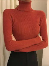 Charger l&#39;image dans la galerie, Femme - Pull à col roulé pour femme, pulls doux, automne et hiver 2024