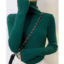 Charger l&#39;image dans la galerie, Femme - Pull à col roulé pour femme, pulls doux, automne et hiver 2024