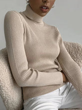 Charger l&#39;image dans la galerie, Femme - Pull à col roulé pour femme, pulls doux, automne et hiver 2024