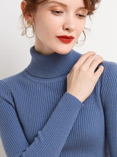Charger l&#39;image dans la galerie, Femme - Pull à col roulé pour femme, pulls doux, automne et hiver 2024