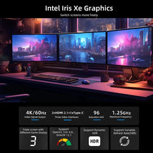 Laden Sie das Bild in den Galerie-Viewer, BMAX Mini-PC B8PRO Intel Core I7-1255U 10 Core Windows 11 24 GB RAM 1 TB NVcloser SSD HDMI USB Bluetooth WiFi 6 Typ-C-Computer 