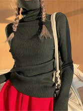 Charger l&#39;image dans la galerie, Femme - Pull à col roulé pour femme, pulls doux, automne et hiver 2024