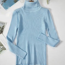 Charger l&#39;image dans la galerie, Femme - Pull à col roulé pour femme, pulls doux, automne et hiver 2024