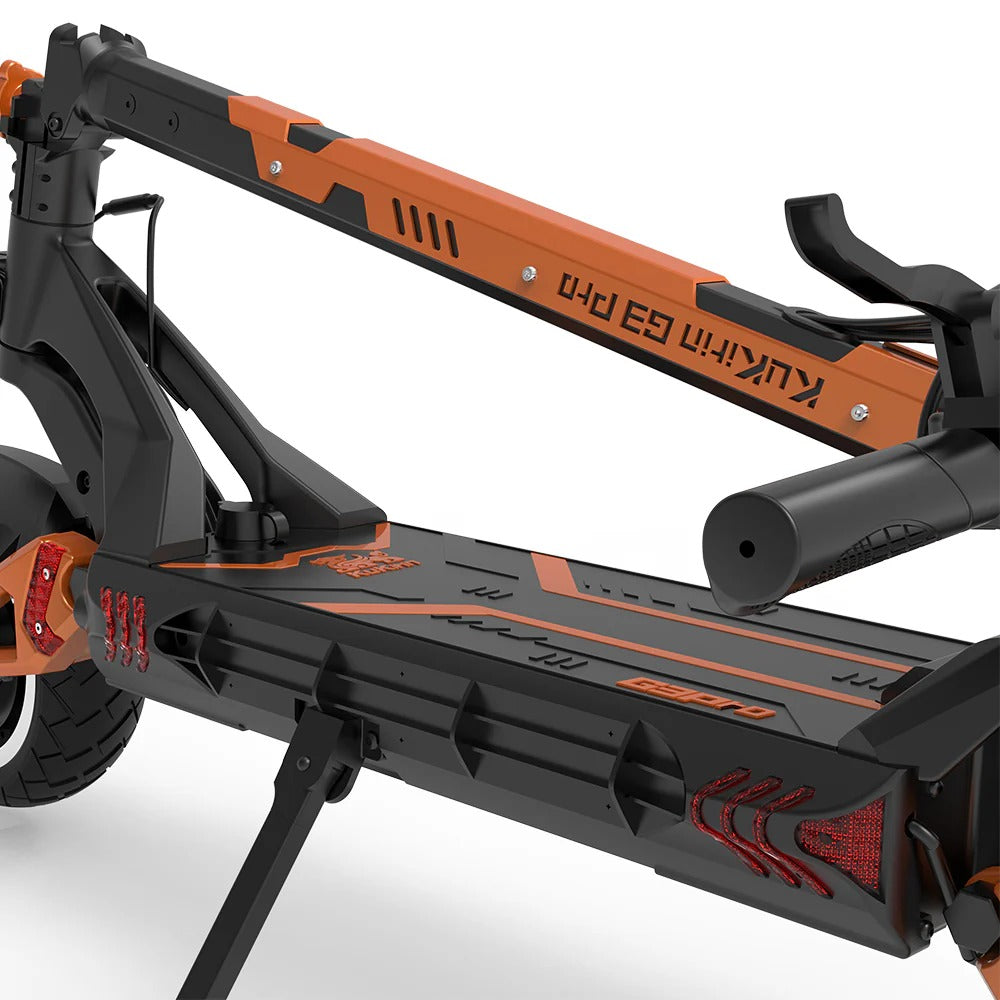 KuKirin G3 Pro Offroad-Elektroroller, 10-Zoll-Reifen mit 1200 W*2 Motoren, 52 V 23,2 Ah austauschbarer Akku, Höchstreichweite 80 km, Höchstgeschwindigkeit 65 km/h