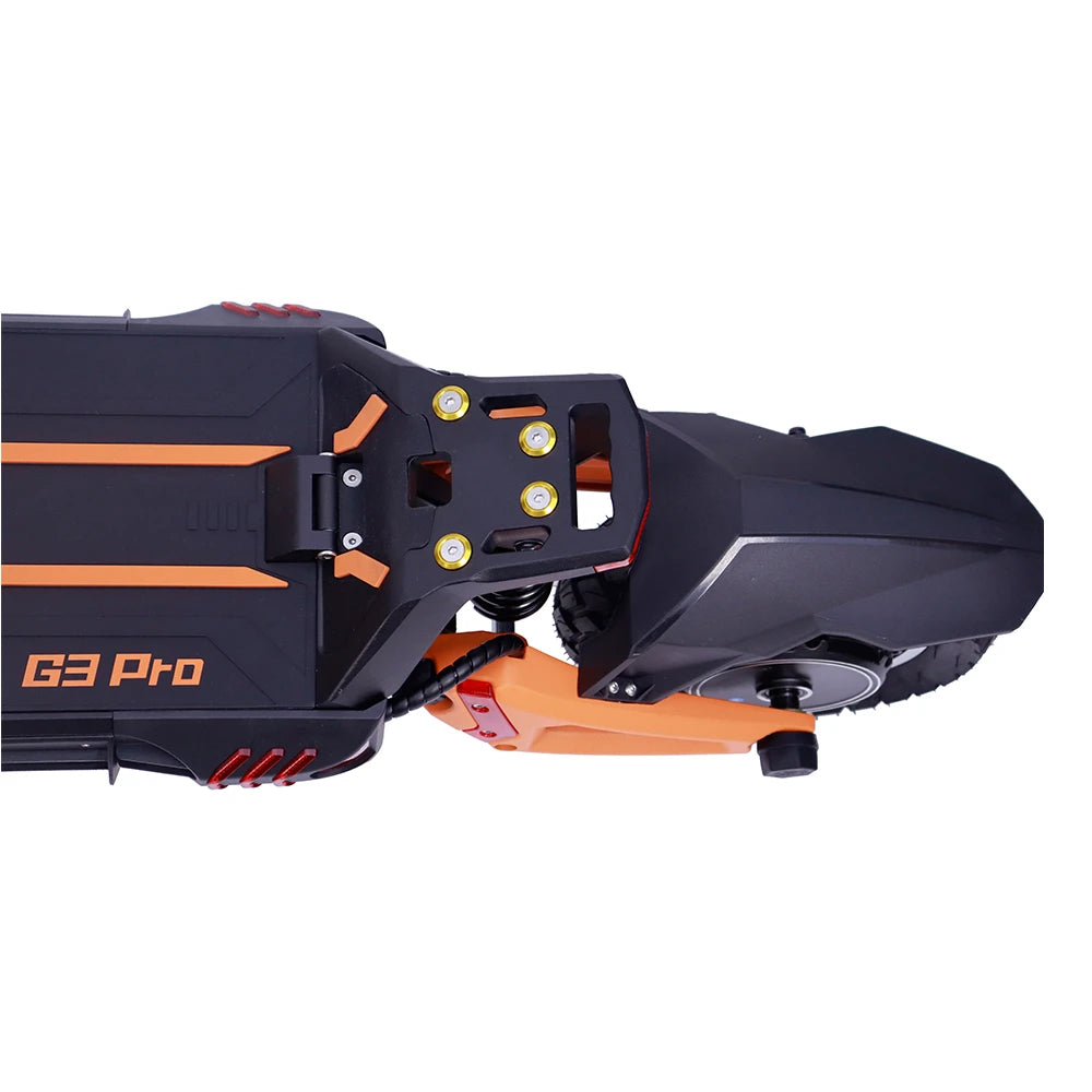 KuKirin G3 Pro Offroad-Elektroroller, 10-Zoll-Reifen mit 1200 W*2 Motoren, 52 V 23,2 Ah austauschbarer Akku, Höchstreichweite 80 km, Höchstgeschwindigkeit 65 km/h