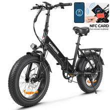 Charger l&#39;image dans la galerie, Vélo électrique pliable SAMEBIKE LOTDM200 - II, moteur 750 W, batterie amovible 48 V 13 Ah, gros pneu 20 x 4,0 pouces, vitesse maximale 40 km/h, autonomie 80 km, système de suspension double, freins à disque mécaniques - Kukirin Officiel
