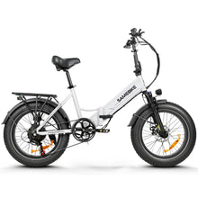 Charger l&#39;image dans la galerie, Vélo électrique pliable SAMEBIKE LOTDM200 - II, moteur 750 W, batterie amovible 48 V 13 Ah, gros pneu 20 x 4,0 pouces, vitesse maximale 40 km/h, autonomie 80 km, système de suspension double, freins à disque mécaniques - Kukirin Officiel
