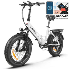 Charger l&#39;image dans la galerie, Vélo électrique pliable SAMEBIKE LOTDM200 - II, moteur 750 W, batterie amovible 48 V 13 Ah, gros pneu 20 x 4,0 pouces, vitesse maximale 40 km/h, autonomie 80 km, système de suspension double, freins à disque mécaniques - Kukirin Officiel