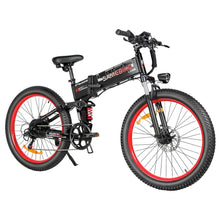 Laden Sie das Bild in den Galerie-Viewer, Vélo électrique Samebike LO26 - Plus, moteur 1000 W, batterie 48 V 15 Ah, pneus 26 pouces, vitesse maximale 45 km/h, autonomie 100 km, freins à disque hydrauliques, double suspension réglable, Shimano 7 vitesses - Noir - Kukirin Officiel