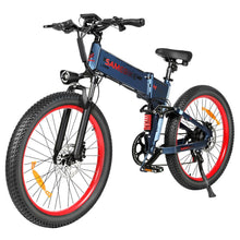 Laden Sie das Bild in den Galerie-Viewer, Vélo électrique Samebike LO26 - Plus, moteur 1000 W, batterie 48 V 15 Ah, pneus 26 pouces, vitesse maximale 45 km/h, autonomie 100 km, freins à disque hydrauliques, double suspension réglable, Shimano 7 vitesses - Noir - Kukirin Officiel